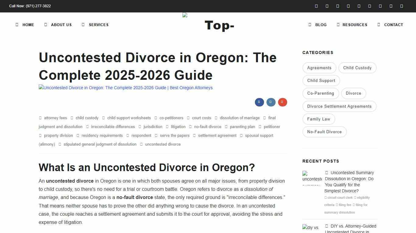 Uncontested Divorce In Oregon: The Complete 2025-2026 Guide Portland, Oregon's Top Family Law & Divorce Lawyers